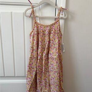 Old Navy Pink and Yellow Floral Dress